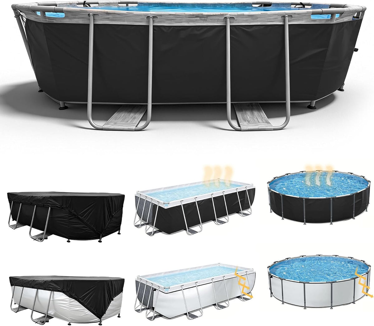 SIHAIAN Pool Side Cover