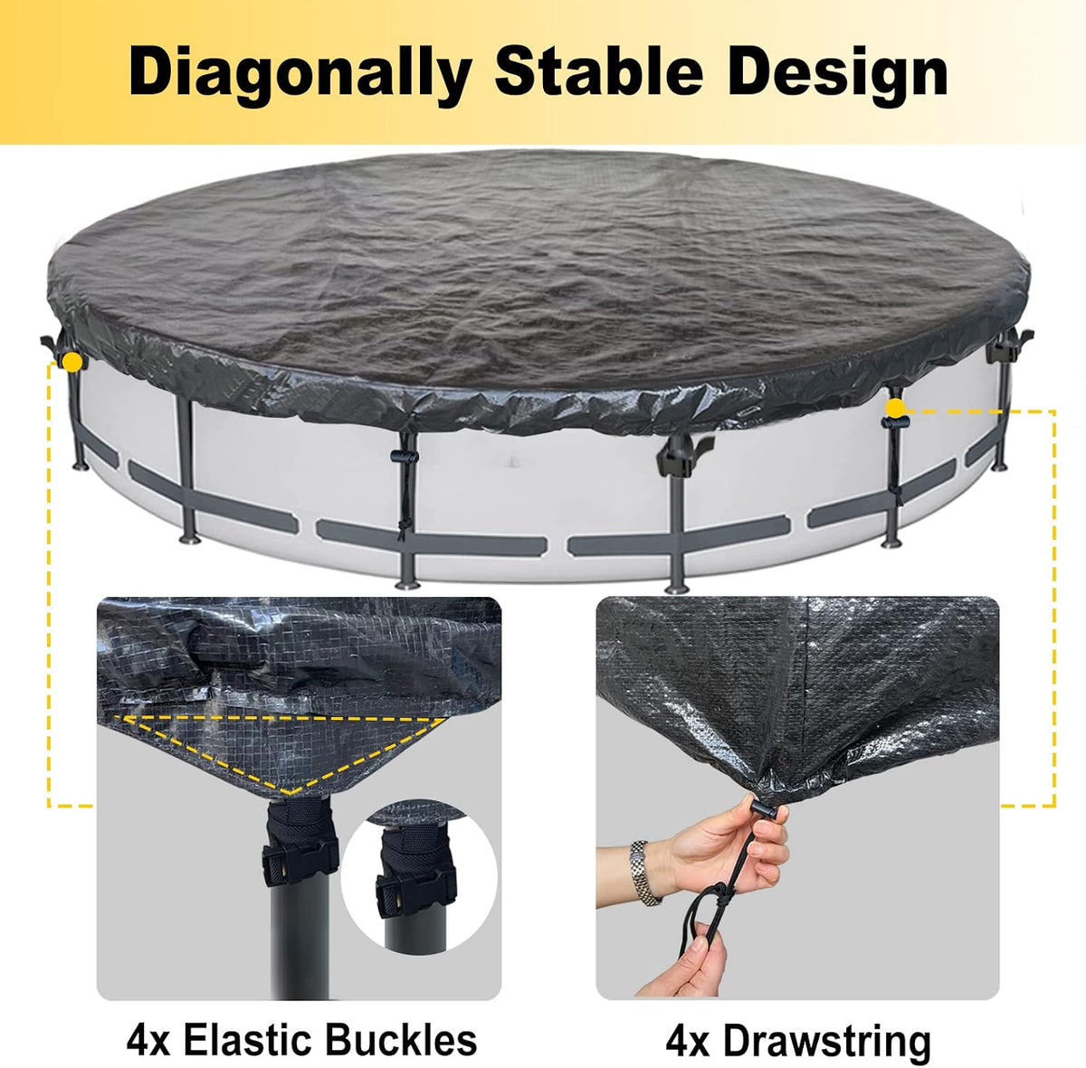 SIHAIAN Trampoline Winter Cover