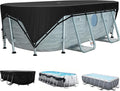 SIHAIAN Oval & Rectangular Pool Cover — Four-Corner Locking